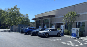 EV chargers at the City of Millbrae Library