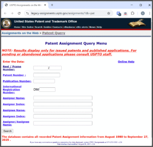 Legacy Assignment Search