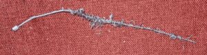 frayed steel cable