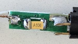 A106 side of circuit board