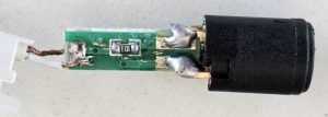resistor side of circuit board